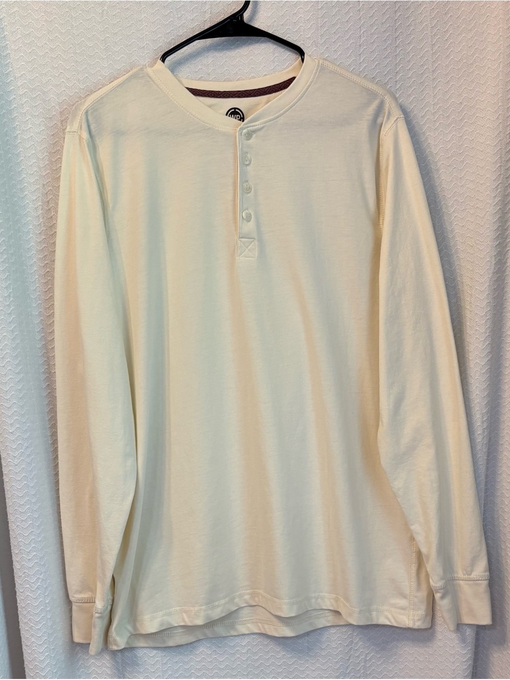 Weatherproof Long Sleeve Henley shirt for rugged style wear. Bonus shirt! Size L